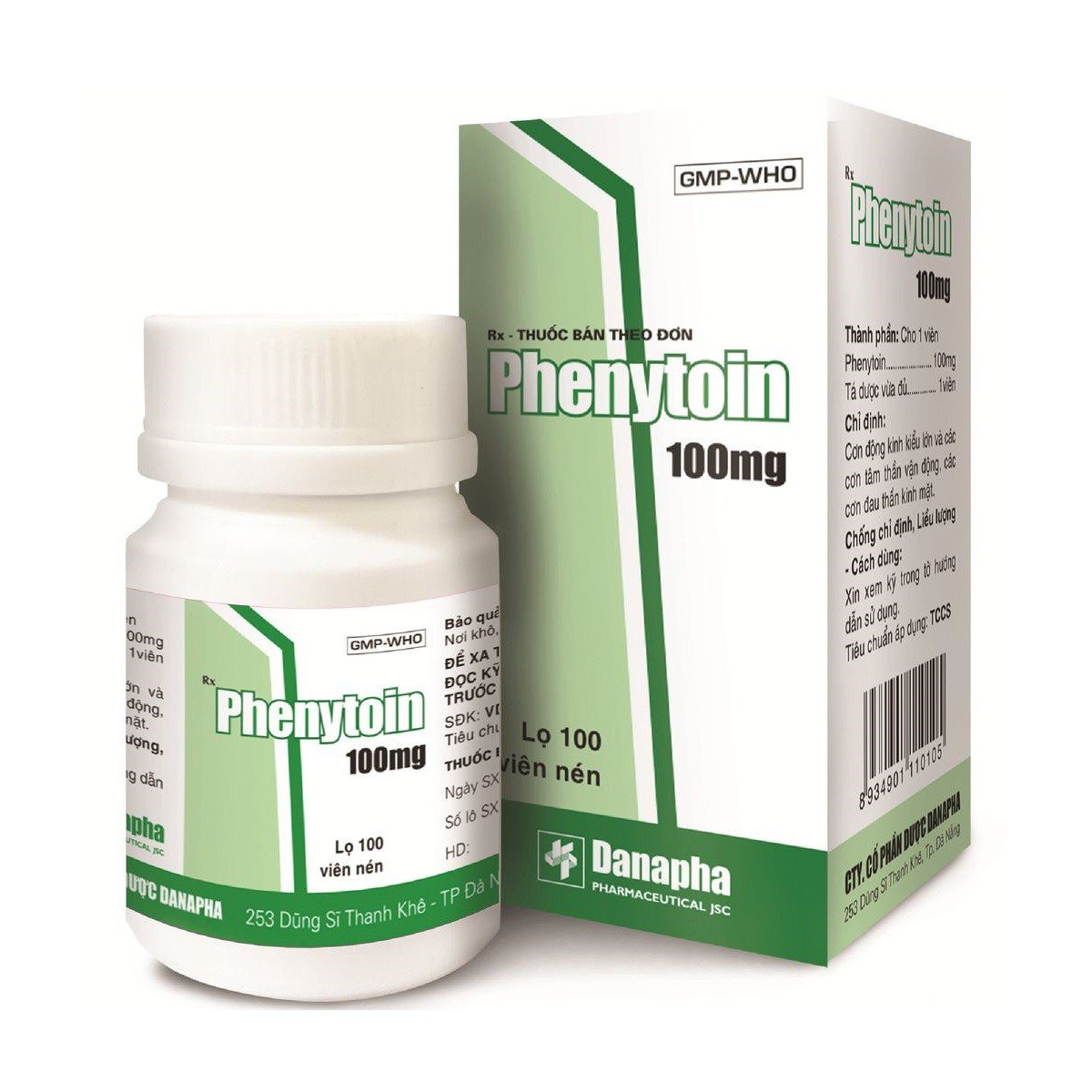 Công dụng thuốc Phenytoin 100mg