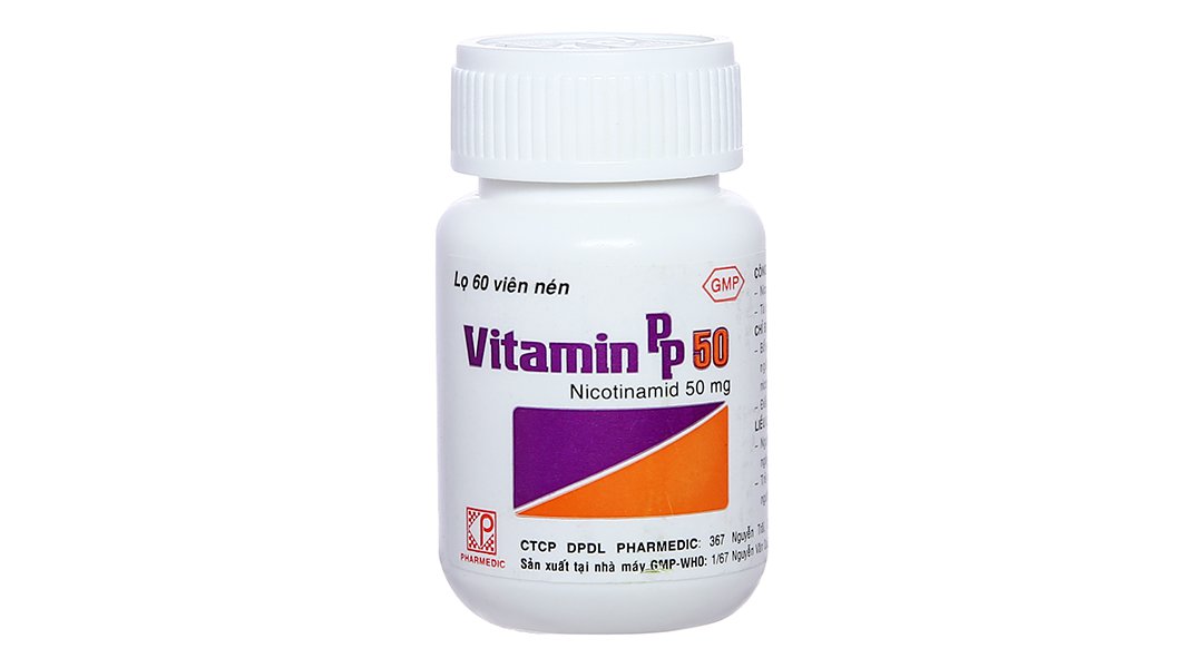 Công dụng của Vitamin PP 50