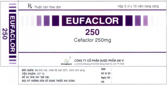 Công dụng thuốc Eufaclor 250