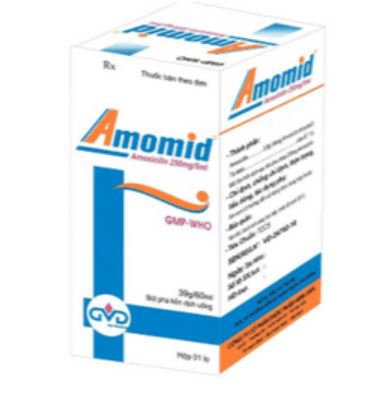 Công dụng thuốc Amomid 250 mg/5 ml