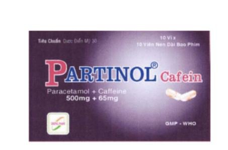 Công dụng thuốc Partinol Cafein