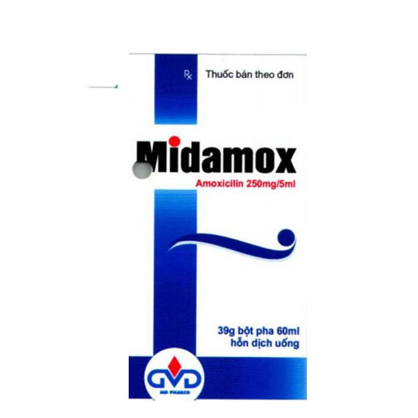 Công dụng thuốc Midamox 250mg/ 5ml
