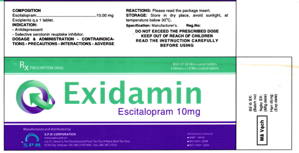 Công dụng thuốc exidamin