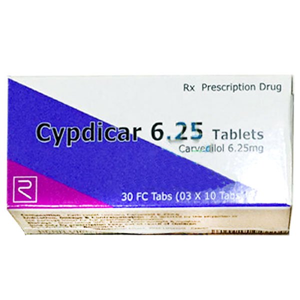 Công dụng thuốc Cypdicar 6 25 mg