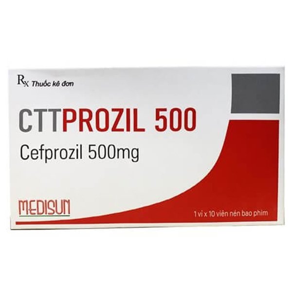 Công dụng thuốc CTTprozil 500