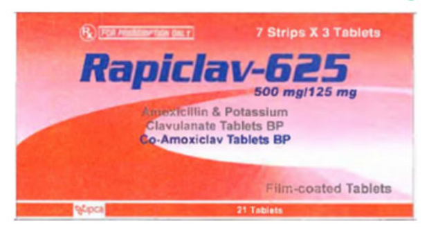 Công dụng thuốc Rapiclav 625