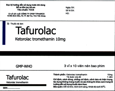 Công dụng thuốc Tafurolac