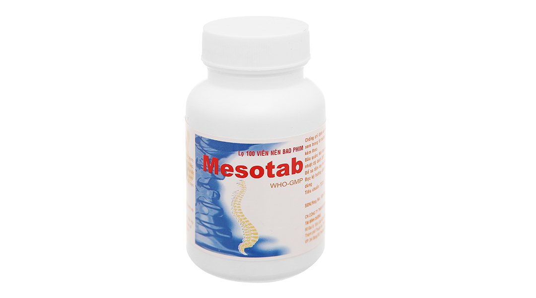 Công dụng thuốc Mesotab