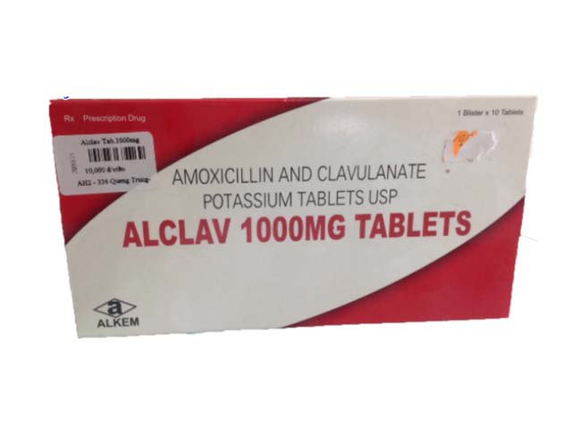 Công dụng thuốc Alclav 1000mg